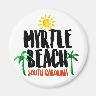 Myrtle Beach Waterverf Magneet