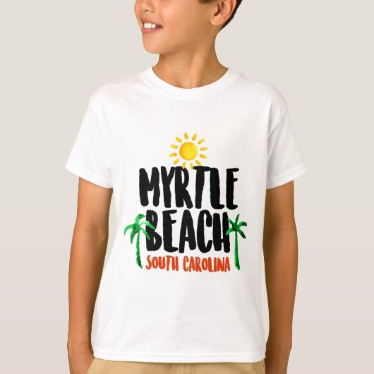 Myrtle Beach Waterverf T-shirt (Voorkant)
