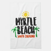 Myrtle Beach Waterverf Theedoek (Verticaal)