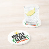 Myrtle Beach Waterverf Zandsteen Onderzetter (Zijkant)