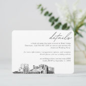 Myrtle Beach Wedding Hotel Kamer Blok Details Informatiekaartje (Staand voorkant)