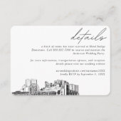 Myrtle Beach Wedding Hotel Kamer Blok Details Informatiekaartje (Voorkant)