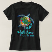 Myrtle Beach Zee Turtle Carolina Family Vacation 2 T-shirt (Design voorkant)