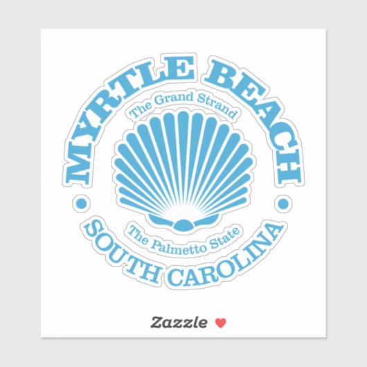 Myrtle Beach (zeeschelp) Sticker (Vel)