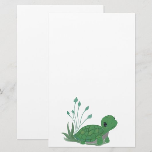 Myrtle de Schildpad Briefpapier (Voorkant / Achterkant)