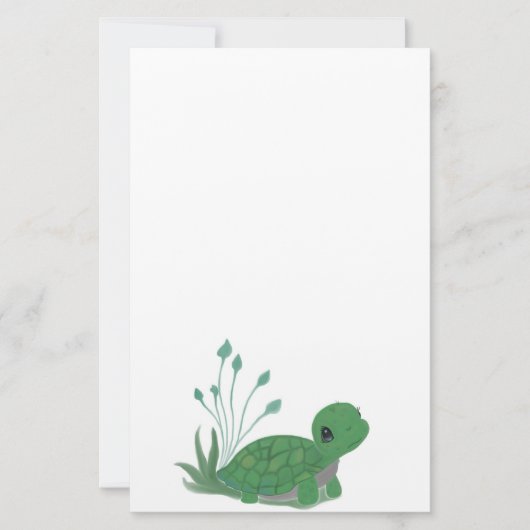 Myrtle de Schildpad Briefpapier (Voorkant)