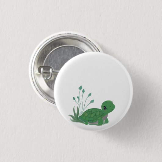 Myrtle de Schildpad! Ronde Button 3,2 Cm (Voorkant /achterkant)