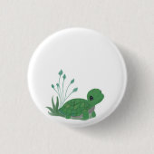 Myrtle de Schildpad!  Ronde Button 3,2 Cm (Voorkant)