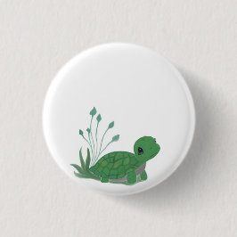 Myrtle de Schildpad!  Ronde Button 3,2 Cm