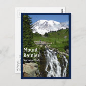 Myrtle Falls (Mount Rainier N.P.) with text Briefkaart (Voorkant / Achterkant)