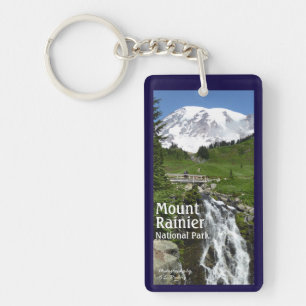 Myrtle Herfsten (Mount Rainier N.P.) met tekst Sleutelhanger