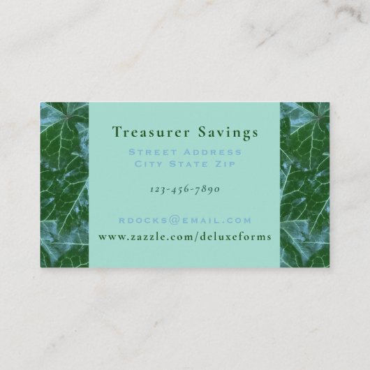 Myrtle Ming English Ivy Visitekaartje (Achterkant)