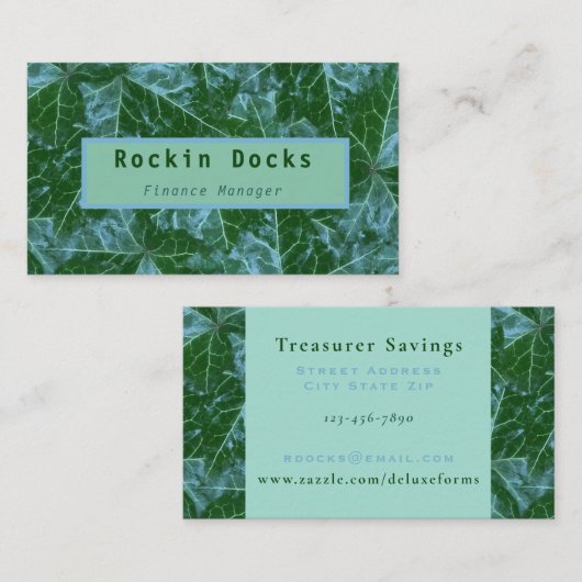 Myrtle Ming English Ivy Visitekaartje (Voorkant / Achterkant)