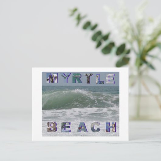 myrtle strand briefkaart (Staand voorkant)