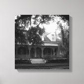 Myrtles Plantation in black and white Canvas Afdruk (Voorkant)