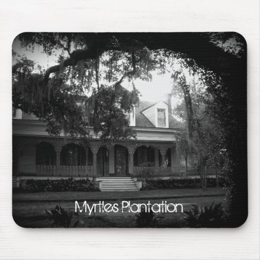 Myrtles Plantation in black and white Muismat (Voorkant)