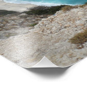 Myrtos Bay Beach Kefalonia Foto Afdruk (Hoek)