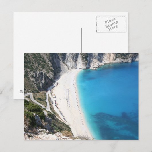 Myrtos Beach, Kefalonia Briefkaart (Voorkant / Achterkant)