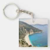Myrtos Beach (Kefalonia) Sleutelhanger (Voorkant)