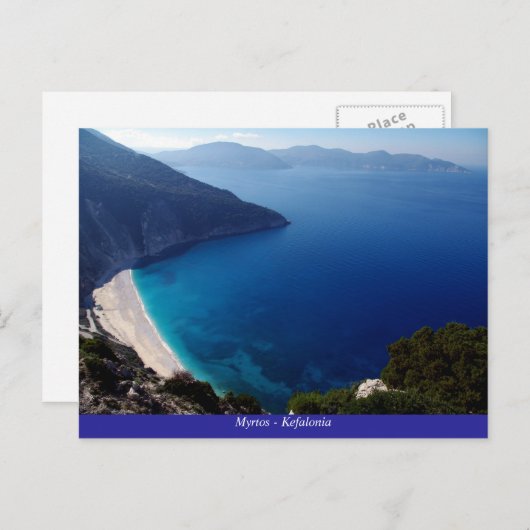 Myrtos - Kefalonia Briefkaart (Voorkant / Achterkant)