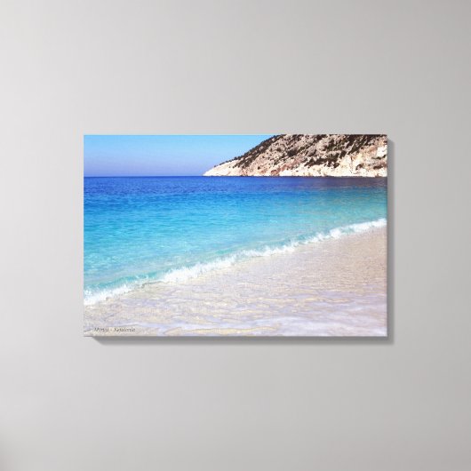 Myrtos - Kefalonia Canvas Afdruk (Voorkant)