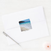 Myrtos - Kefalonia Vierkante Sticker (Envelop)