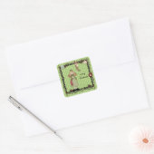 mys Country Angel Kerst sticker (Envelop)