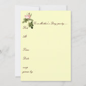 Mys Elegant Rozen Moederdag uitnodiging (Achterkant)