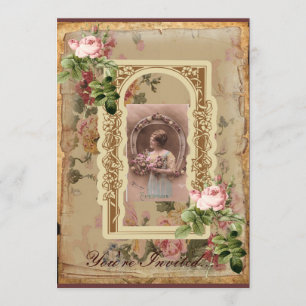 Mys Elegant Rozen Moederdag uitnodiging