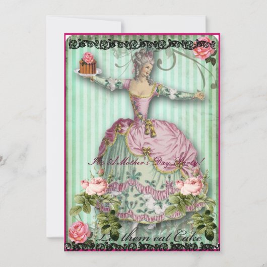 Mys Moederdag Gathering-uitnodiging Kaart (Voorkant)