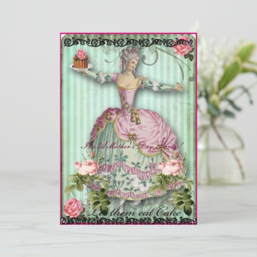 Mys Moederdag Gathering-uitnodiging Kaart (Staand voorkant)