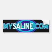 mysaline blues2 bumpersticker (Voorkant)