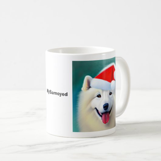 MySamoyed Personalized Gift Idee Cute Samoyed Koffiemok (Voorkant rechts)