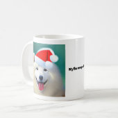 MySamoyed Personalized Gift Idee Cute Samoyed Koffiemok (Voorkant links)