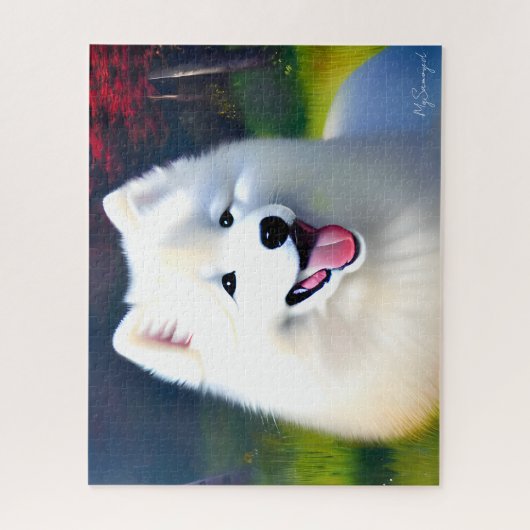 MySamoyed Personalized Gift Idee Cute Samoyed Legpuzzel (Verticaal)