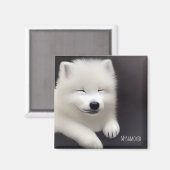 MySamoyed Personalized Gift Idee Cute Samoyed Magneet (Voorkant / Achterkant)