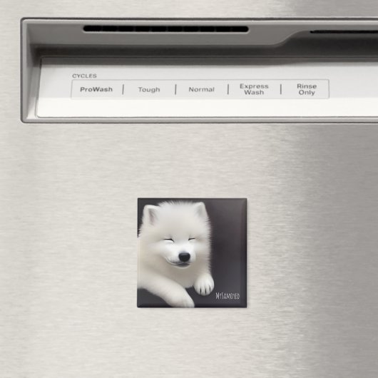 MySamoyed Personalized Gift Idee Cute Samoyed Magneet (Insitu (Vaatwasser))