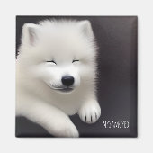 MySamoyed Personalized Gift Idee Cute Samoyed Magneet (Voorkant)