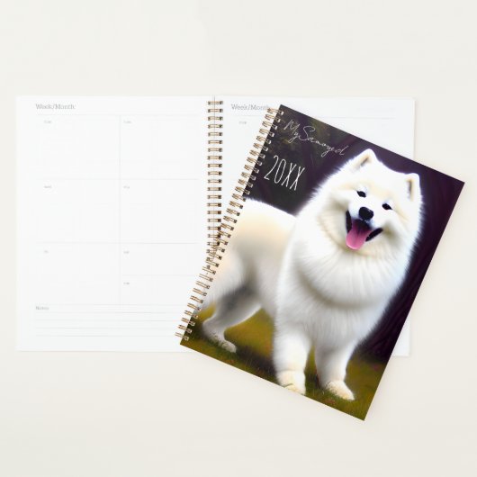 MySamoyed Personalized Gift Idee Cute Samoyed Planner (Display)