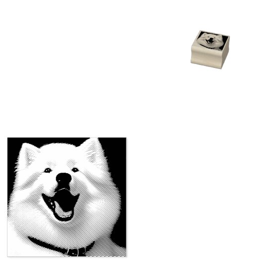 MySamoyed Personalized Gift Idee Cute Samoyed Rubberstempel (Gestempeld)