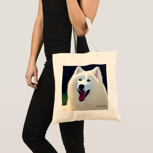 MySamoyed Personalized Gift Idee Cute Samoyed Tote Bag (Voorkant (product))