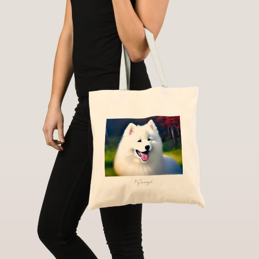 MySamoyed Personalized Gift Idee Cute Samoyed Tote Bag (Voorkant (product))