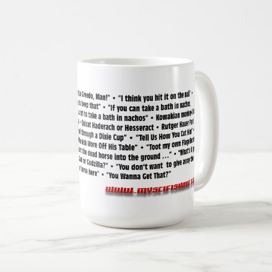 MySciFiShow Mok woordenlijst koffie (Voorkant rechts)