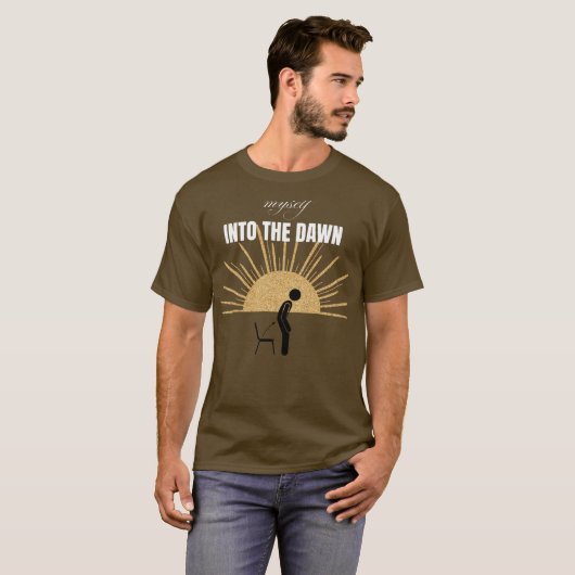 Myself Into The Dawn” T‑Shirt – Embrace the New Be T-shirt (Voorkant volledig)
