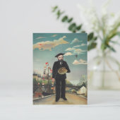 Myself Portrait Landscape 1890, Henri Rousseau Briefkaart (Staand voorkant)