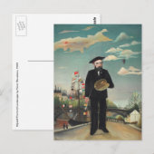 Myself Portrait Landscape 1890, Henri Rousseau Briefkaart (Voorkant / Achterkant)