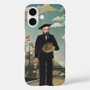 Myself Portrait Landscape 1890, Henri Rousseau iPhone 16 Hoesje