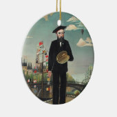Myself Portrait Landscape 1890, Henri Rousseau Keramisch Ornament (Rechts)