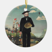 Myself Portrait Landscape 1890, Henri Rousseau Keramisch Ornament (Voorkant)