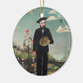 Myself Portrait Landscape 1890, Henri Rousseau Keramisch Ornament (Links)